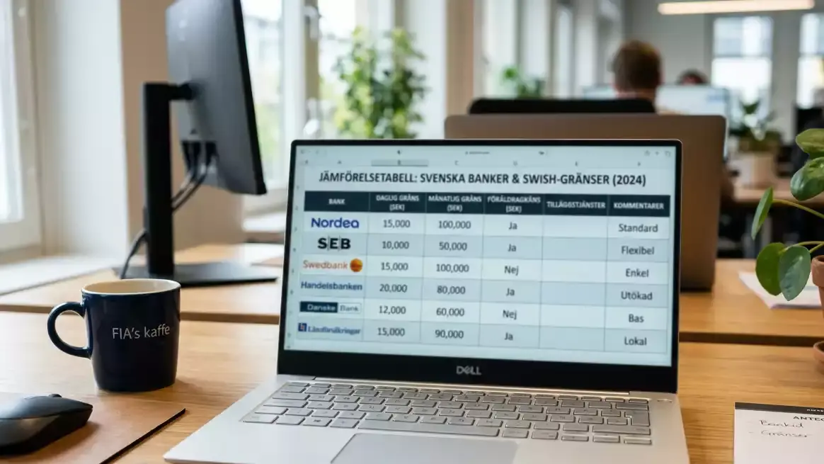 Bankspecifika Swish-gränser för casino