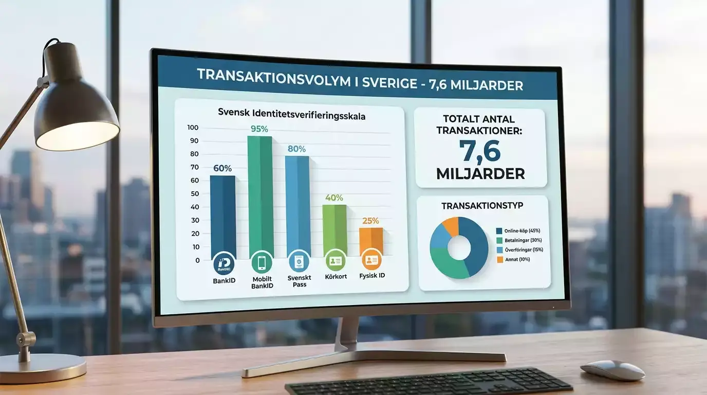 BankID:s miljarder transaktioner i Sverige