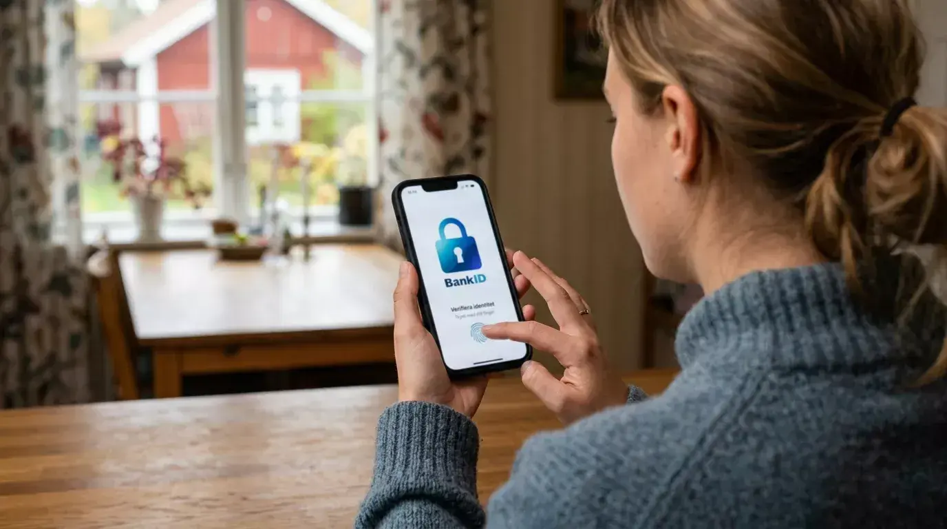 BankID som identitetskontroll - kryptografisk verifiering vid varje transaktion