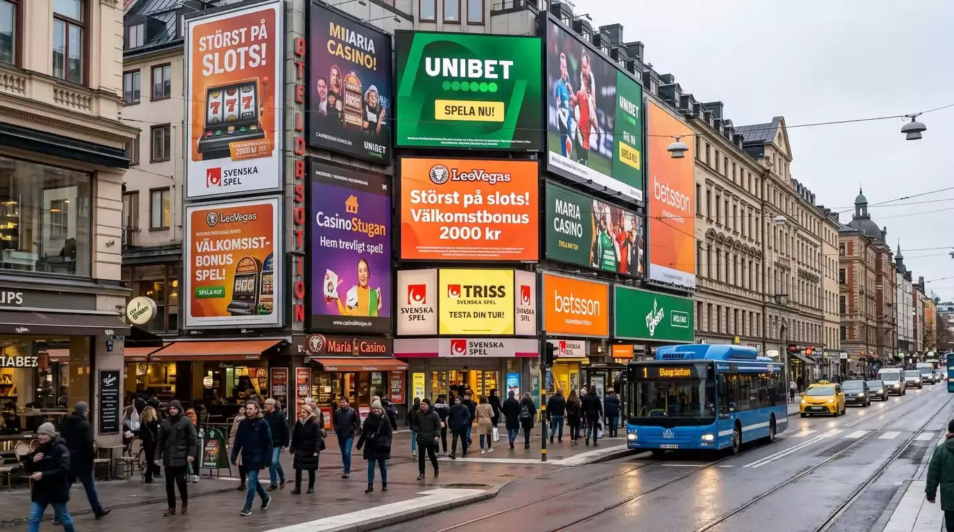 Tillväxt av casinoreklam i Sverige