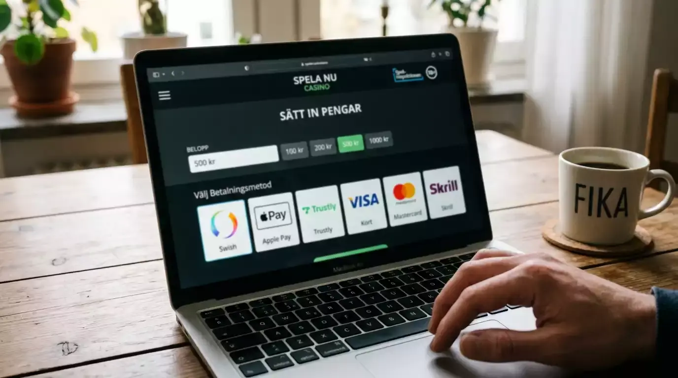 Betalningsalternativ på svenskt casino