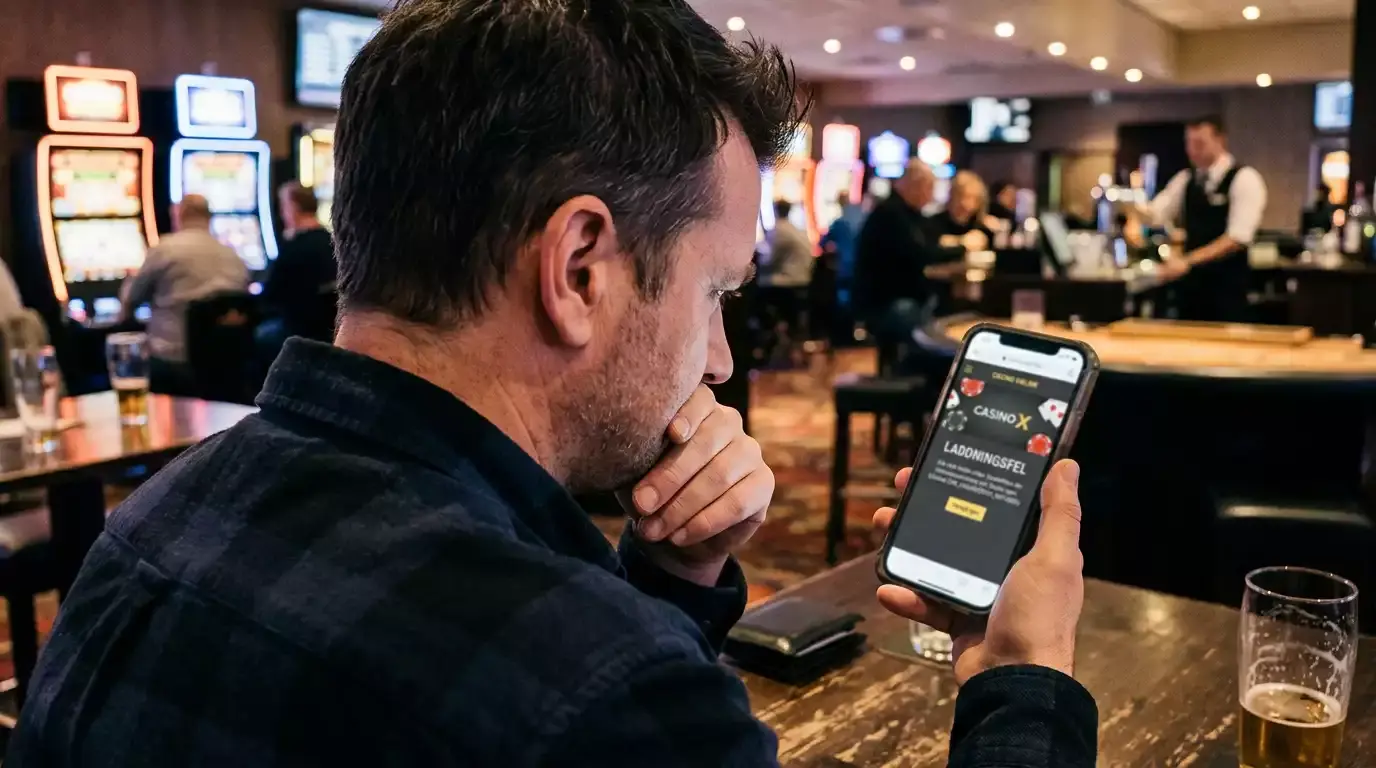 Vanliga mobilproblem på Swish-casino