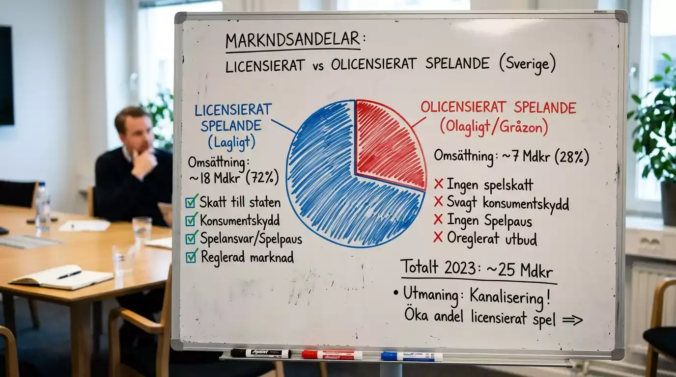 Licensierad marknadsandel i Sverige