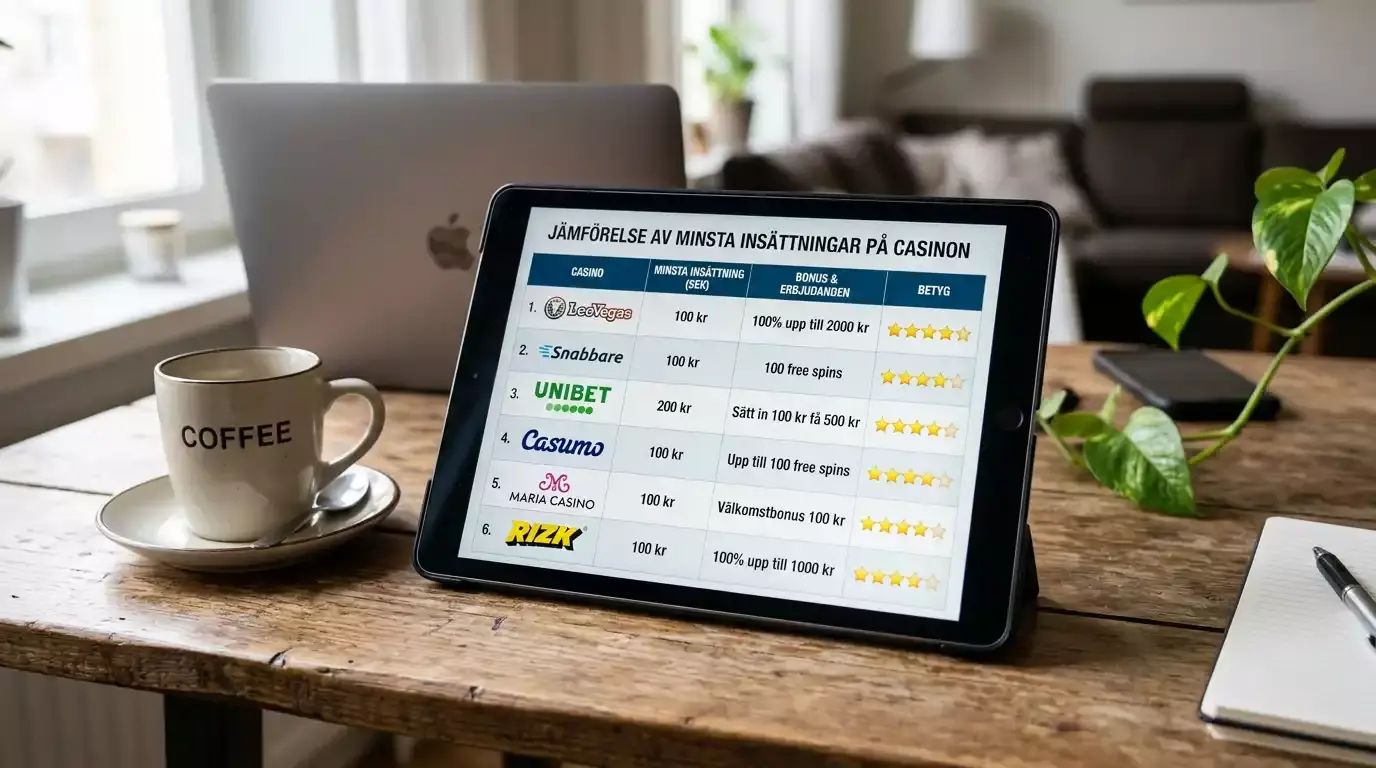 Casino med 25 kr minsta Swish-insättning