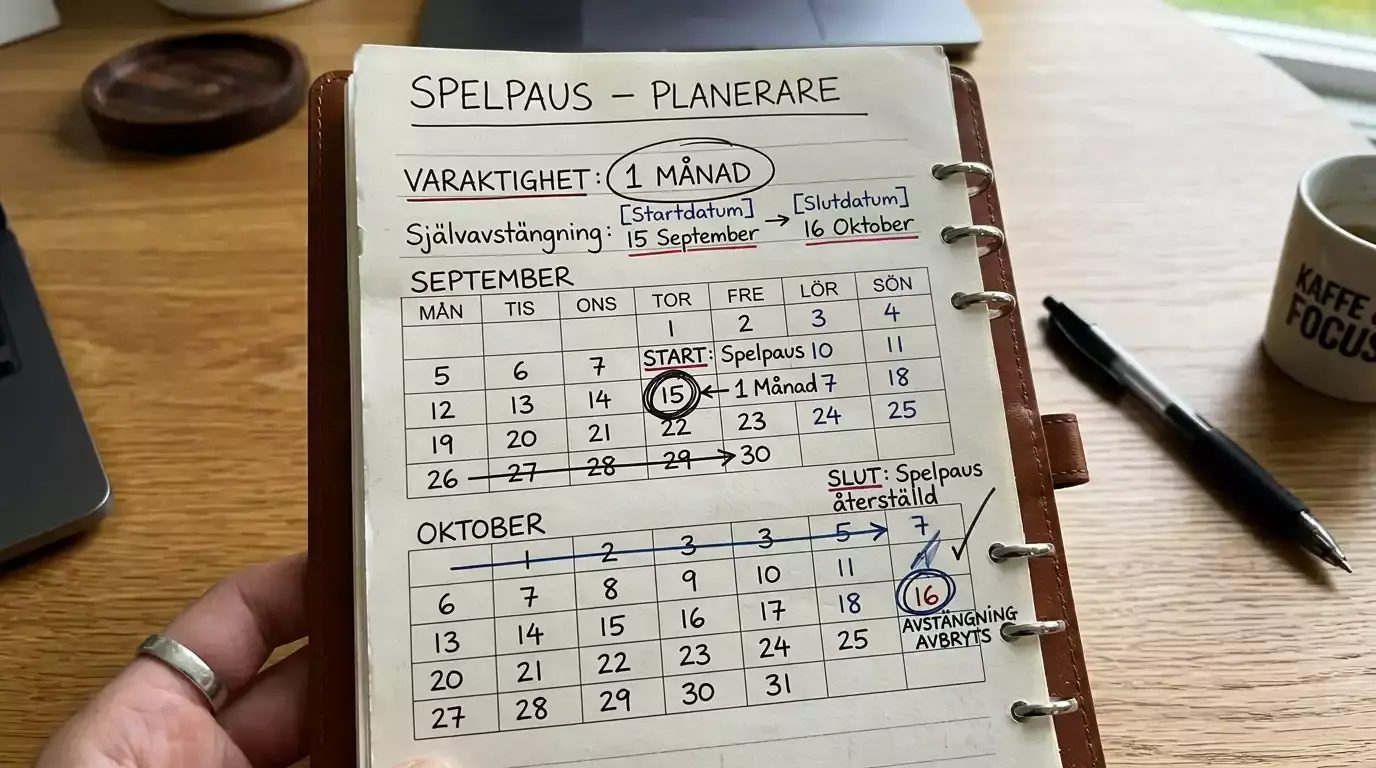 Tidslinje för att häva Spelpaus