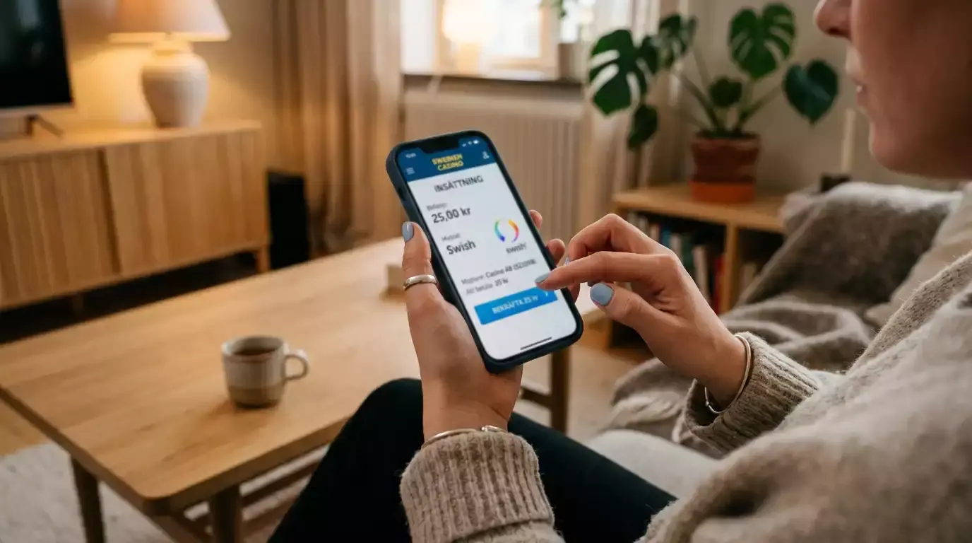 Låg minsta insättning på Swish-casino i Sverige