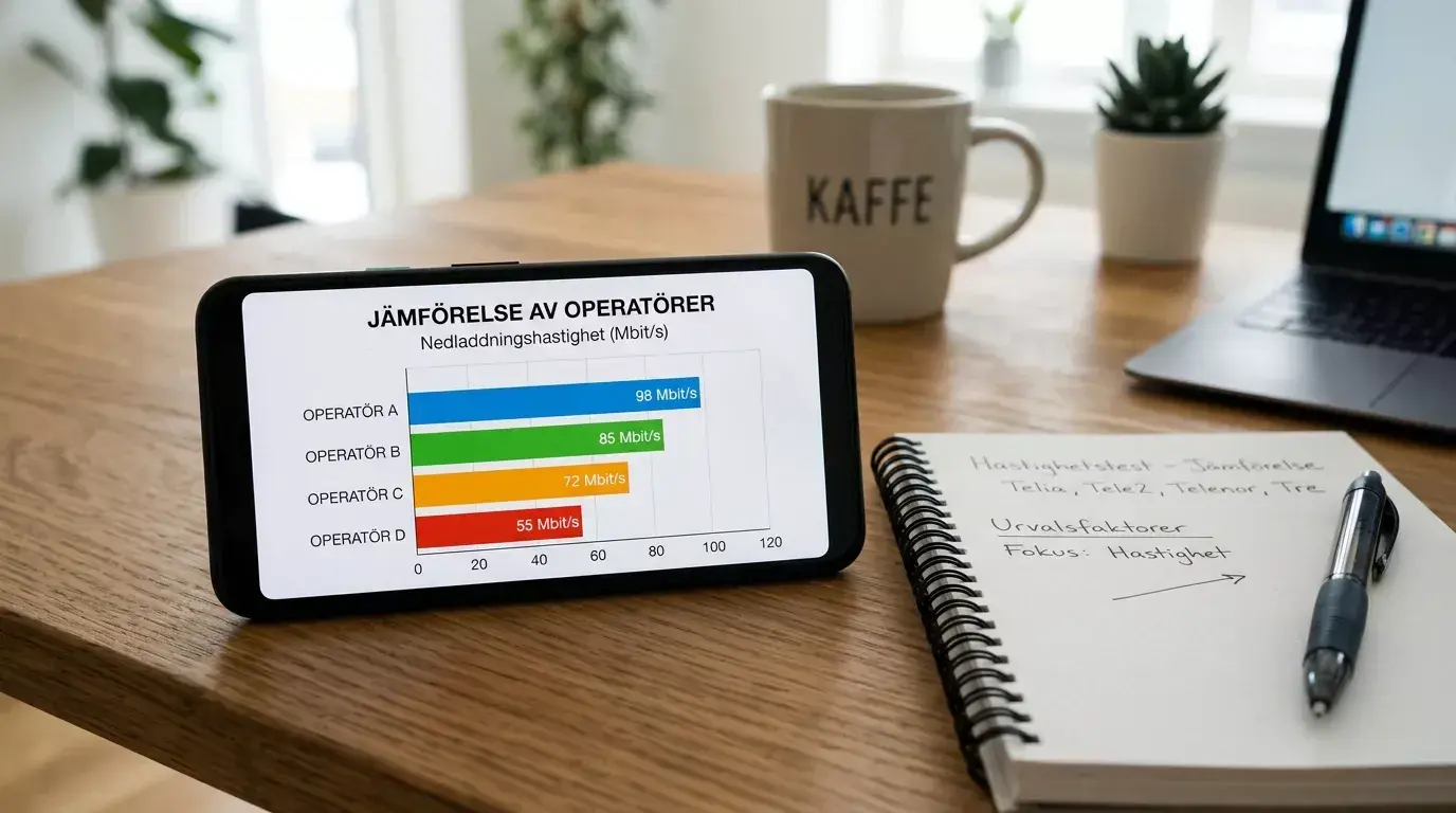 Uttagshastighet som urvalsfaktor - jämförelse mellan operatörer